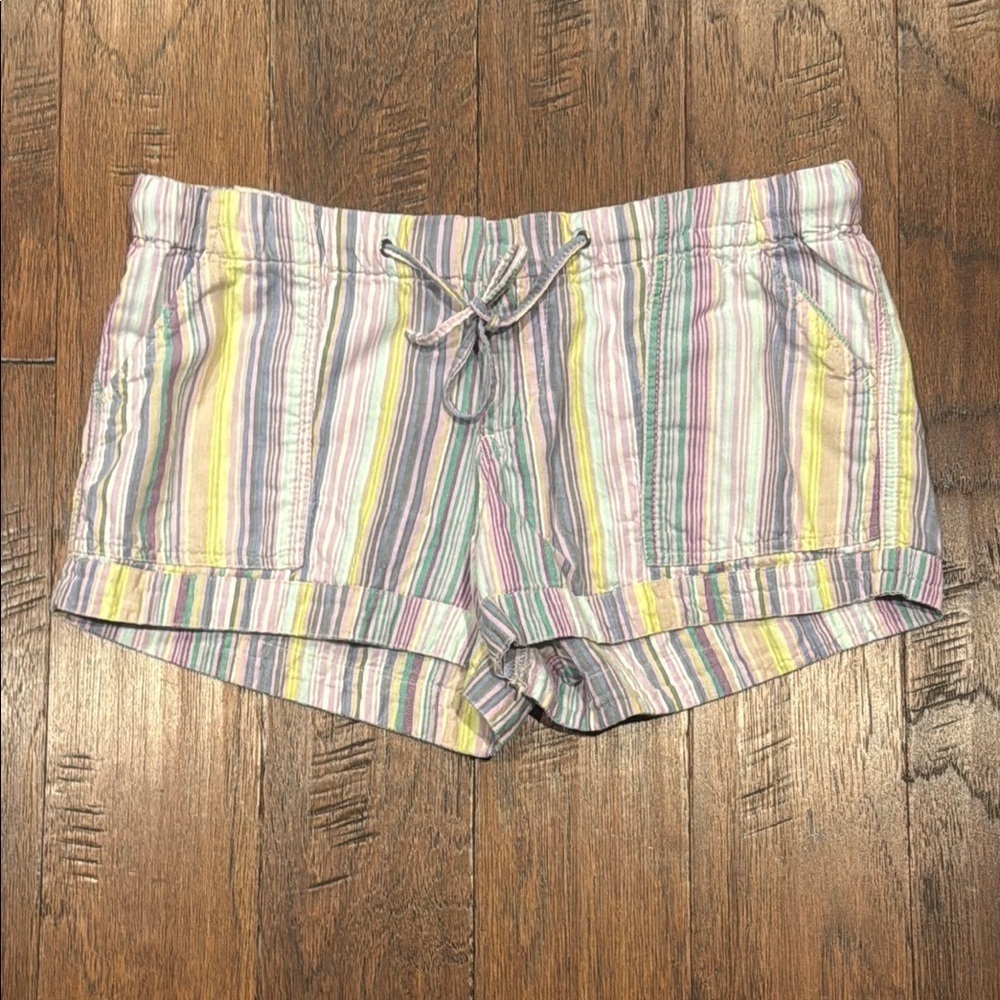 Size 9 Mossimo Supply Co. Pastel Striped Women's Shorts - Picture 8 of 8